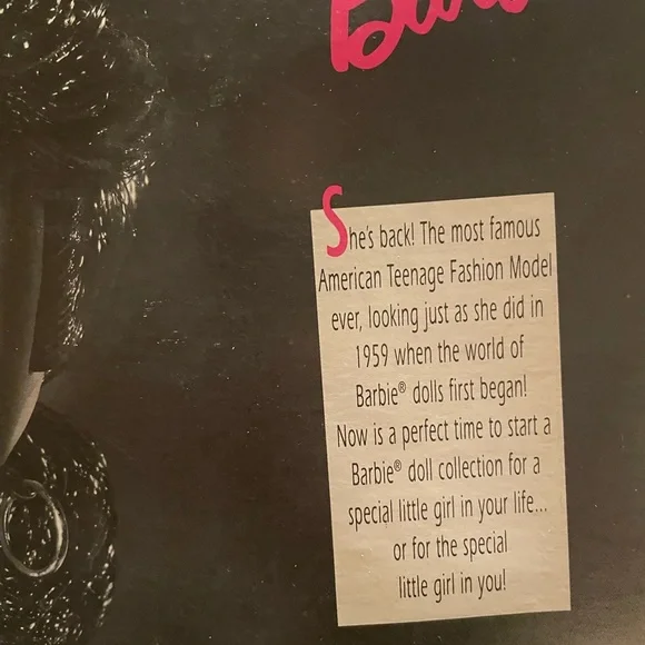 35th Anniversary Barbie 1959 vintage